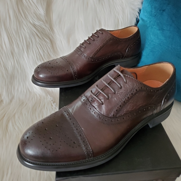 Vintage Foundry Parker Brown Leather Oxford - Picture 3 of 9